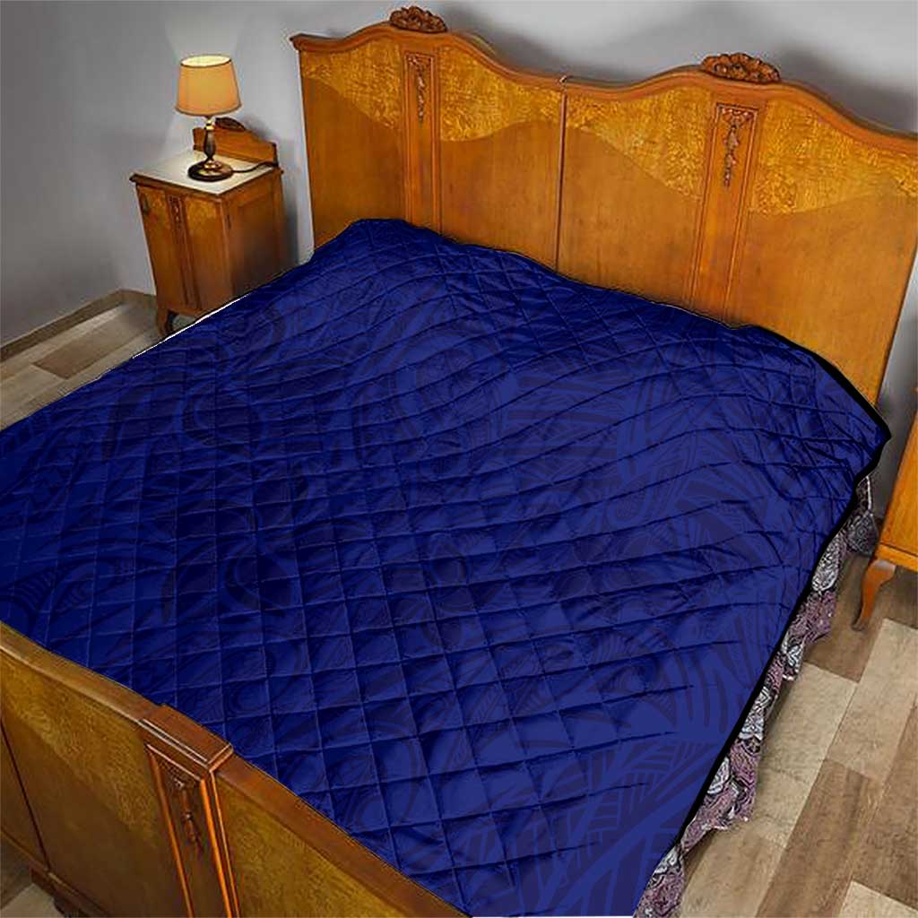Blue Polynesia Quilt Polynesian Pattern Mix Plumeria LT14 - Polynesian Pride