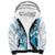 Blue Hawaii Humpback Whale Sherpa Hoodie Polynesian Tribal Ocean Vibes