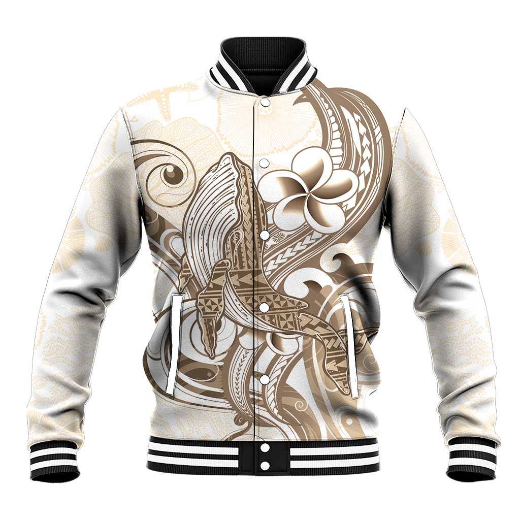 Brown Hawaii Humpback Whale Baseball Jacket Polynesian Tribal Ocean Vibes LT14 Unisex Brown - Polynesian Pride