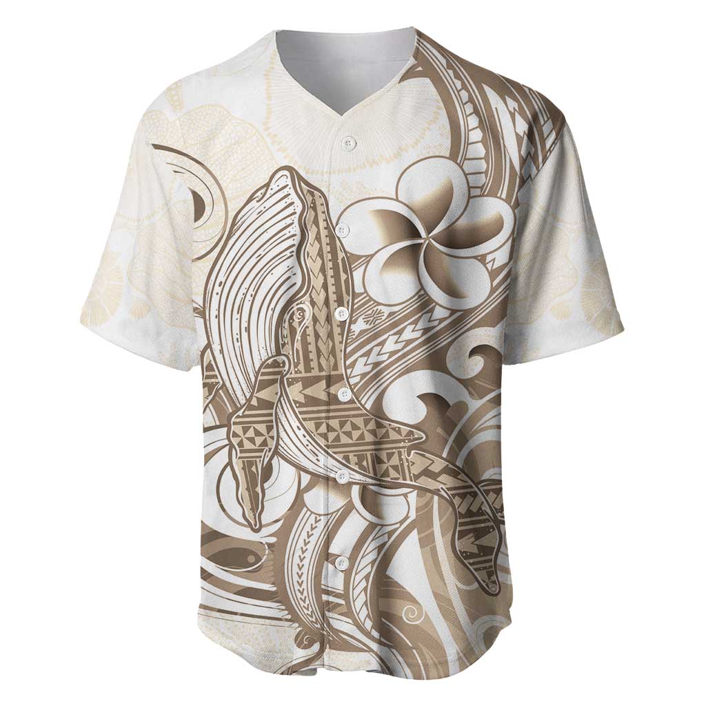 Brown Hawaii Humpback Whale Baseball Jersey Polynesian Tribal Ocean Vibes LT14 Brown - Polynesian Pride