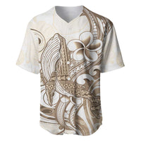 Brown Hawaii Humpback Whale Baseball Jersey Polynesian Tribal Ocean Vibes LT14 Brown - Polynesian Pride