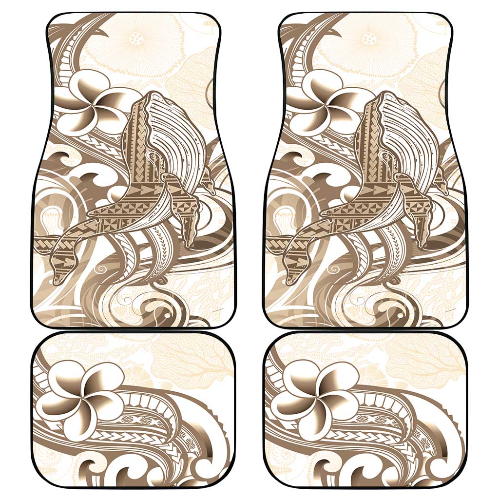 Brown Hawaii Humpback Whale Car Mats Polynesian Tribal Ocean Vibes