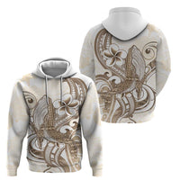 Brown Hawaii Humpback Whale Hoodie Polynesian Tribal Ocean Vibes