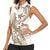 Brown Hawaii Humpback Whale Women Sleeveless Polo Shirt Polynesian Tribal Ocean Vibes
