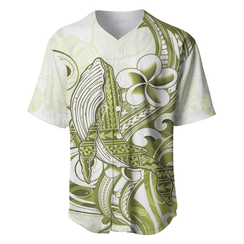 Lime Green Hawaii Baseball Jersey Humpback Whale Tattoo Polynesian Tribal Ocean Vibes LT14 Lime Green - Polynesian Pride