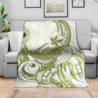 Lime Green Hawaii Blanket Humpback Whale Tattoo Polynesian Tribal Ocean Vibes