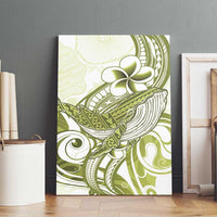 Lime Green Hawaii Canvas Wall Art Humpback Whale Tattoo Polynesian Tribal Ocean Vibes