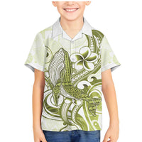 Lime Green Hawaii Family Matching Mermaid Dress and Hawaiian Shirt Humpback Whale Tattoo Polynesian Tribal Ocean Vibes