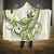 Lime Green Hawaii Hooded Blanket Humpback Whale Tattoo Polynesian Tribal Ocean Vibes