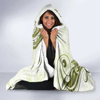 Lime Green Hawaii Hooded Blanket Humpback Whale Tattoo Polynesian Tribal Ocean Vibes