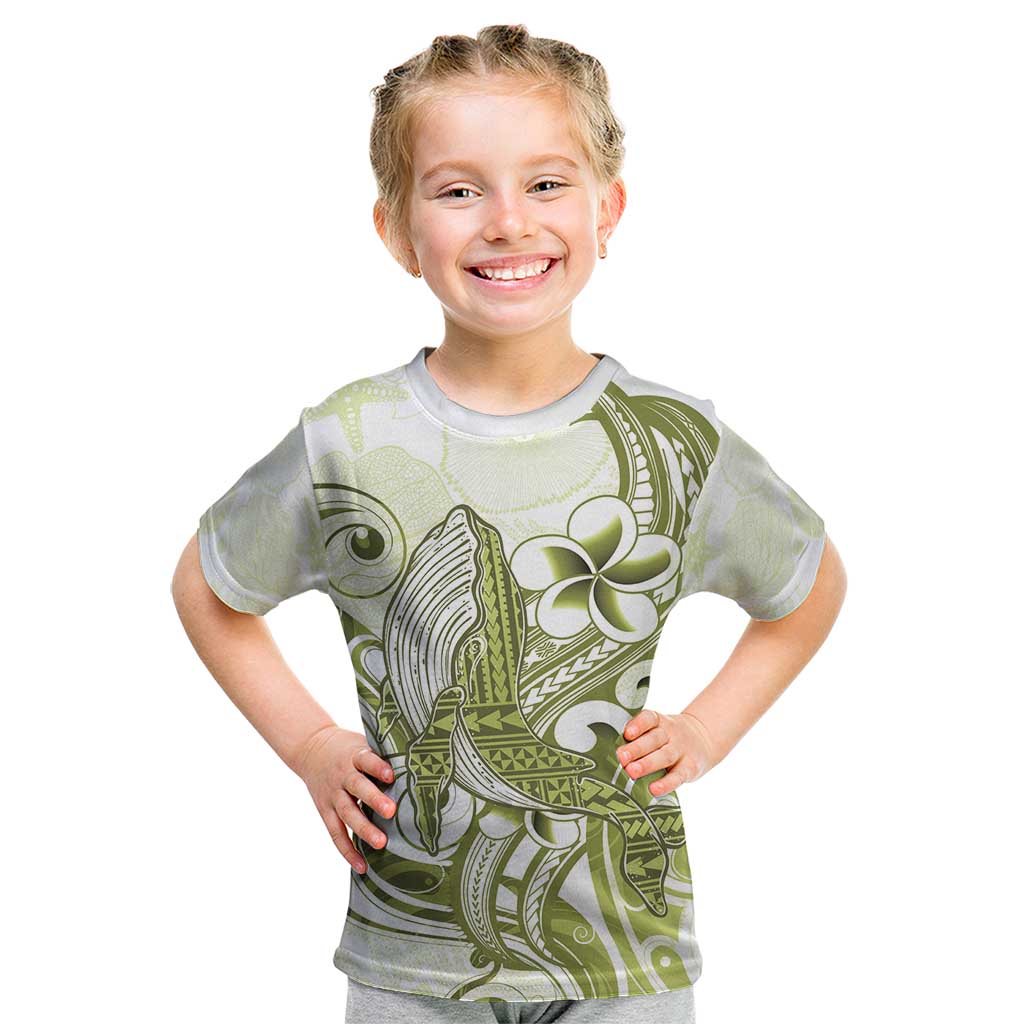 Lime Green Hawaii Kid T Shirt Humpback Whale Tattoo Polynesian Tribal Ocean Vibes LT14 Lime Green - Polynesian Pride