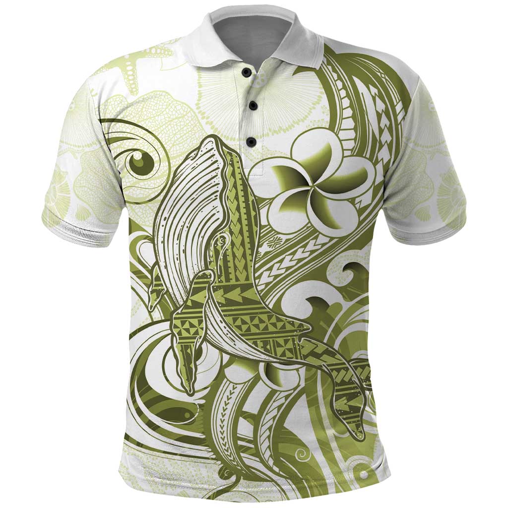 Lime Green Hawaii Polo Shirt Humpback Whale Tattoo Polynesian Tribal Ocean Vibes