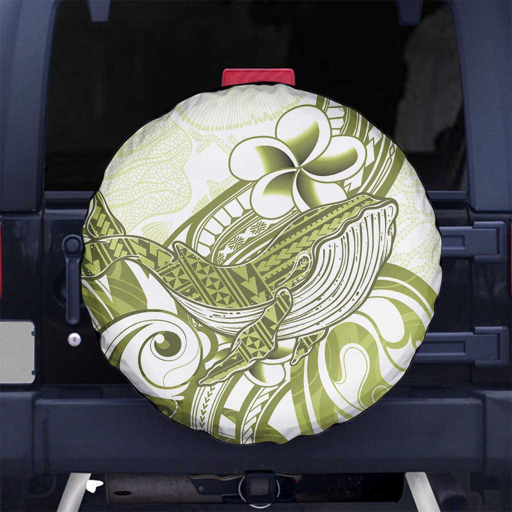 Lime Green Hawaii Spare Tire Cover Humpback Whale Tattoo Polynesian Tribal Ocean Vibes