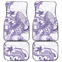 Purple Hawaii Car Mats Humpback Whale Tattoo Polynesian Tribal Ocean Vibes
