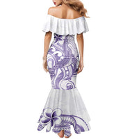 Purple Hawaii Family Matching Mermaid Dress and Hawaiian Shirt Humpback Whale Tattoo Polynesian Tribal Ocean Vibes