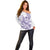 Purple Hawaii Off Shoulder Sweater Humpback Whale Tattoo Polynesian Tribal Ocean Vibes