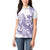 Purple Hawaii Women Polo Shirt Humpback Whale Tattoo Polynesian Tribal Ocean Vibes