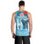 Personalised Hawaii Men Tank Top Humpback Whale Tattoo With Tropical Flowers