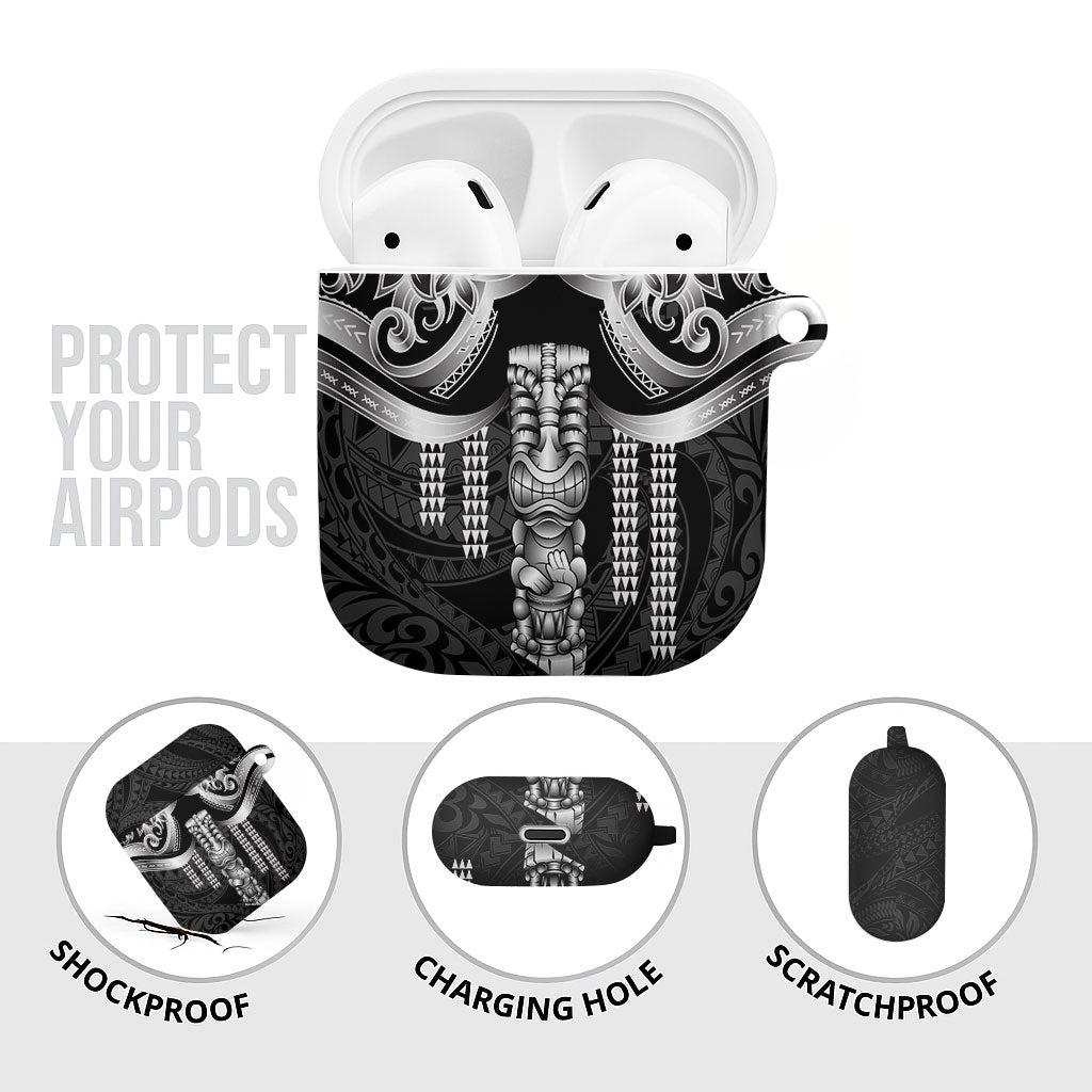 Tiki Drum Hawaii AirPods Case Hawaiian Kakau Tattoo Style