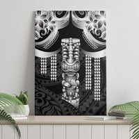 Tiki Drum Hawaii Canvas Wall Art Hawaiian Kakau Tattoo Style LT14 - Polynesian Pride