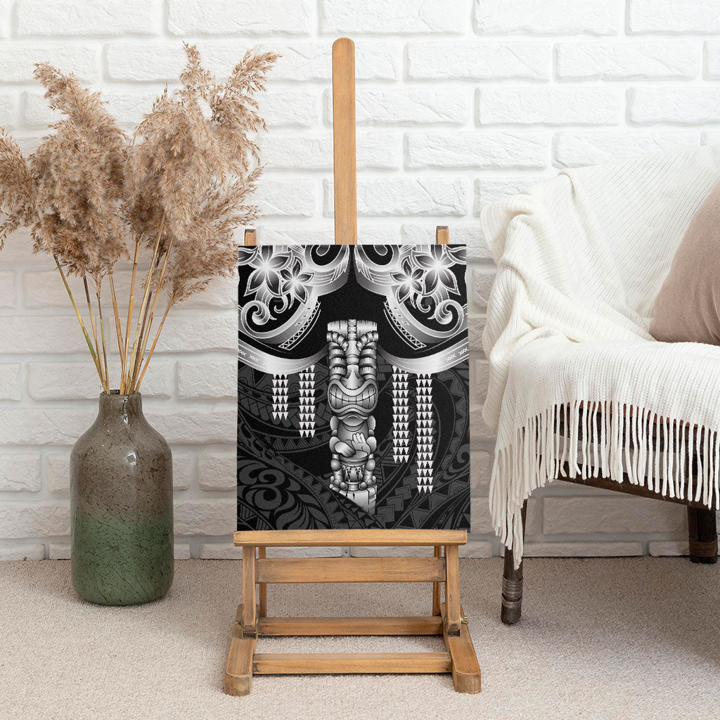 Tiki Drum Hawaii Canvas Wall Art Hawaiian Kakau Tattoo Style LT14 - Polynesian Pride