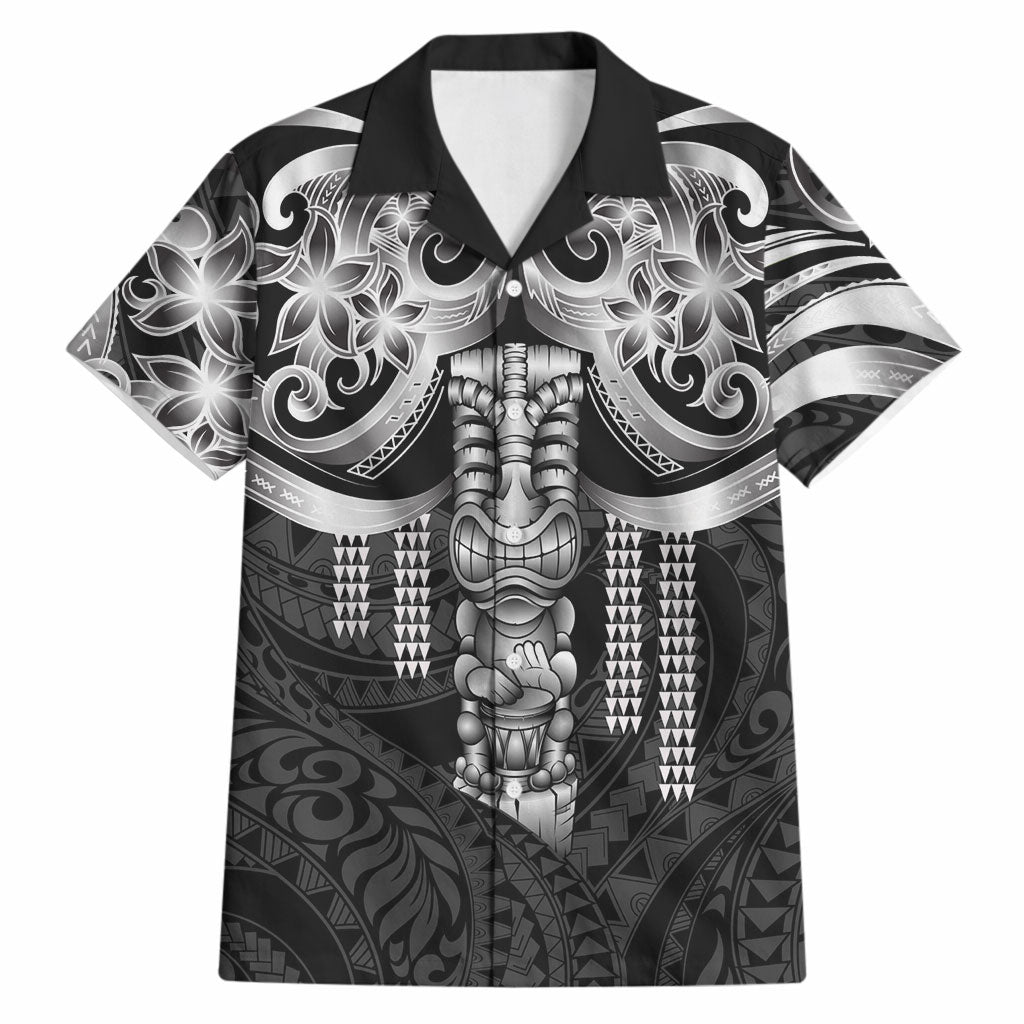Tiki Drum Hawaii Hawaiian Shirt Hawaiian Kakau Tattoo Style