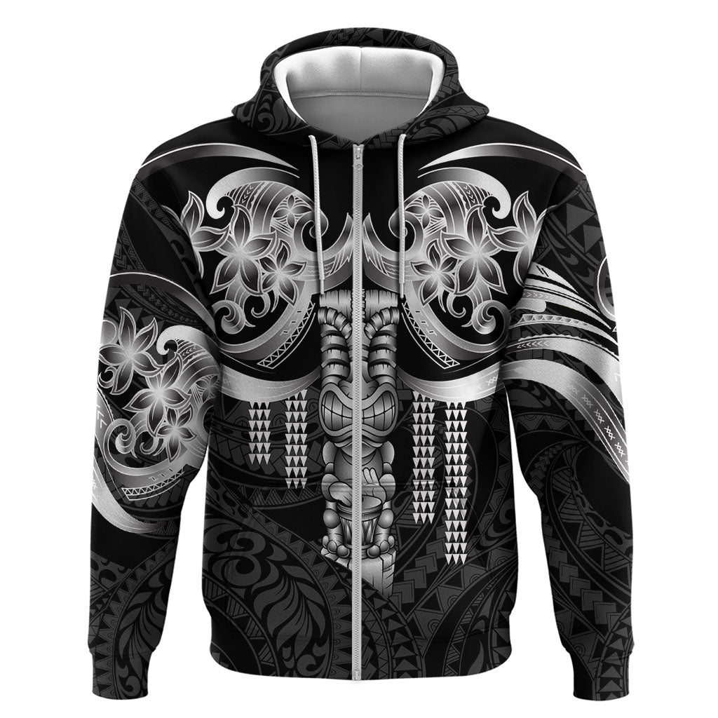Tiki Drum Hawaii Hoodie Hawaiian Kakau Tattoo Style