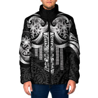 Tiki Drum Hawaii Padded Jacket Hawaiian Kakau Tattoo Style