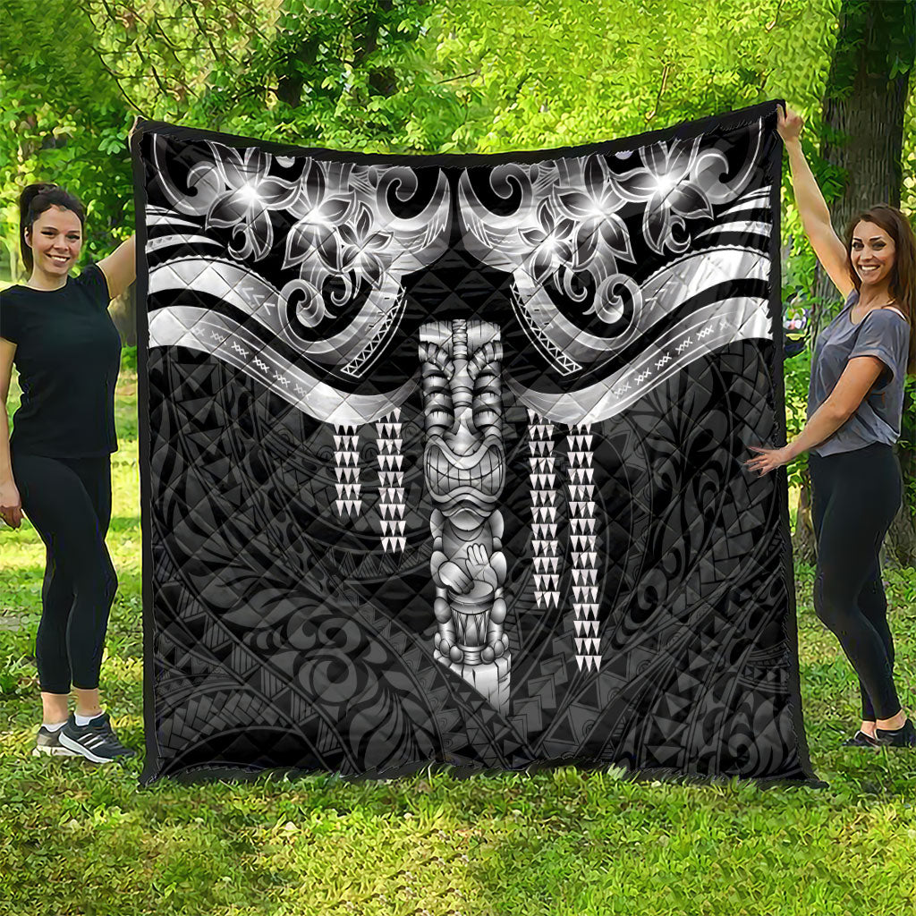 Tiki Drum Hawaii Quilt Hawaiian Kakau Tattoo Style