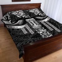 Tiki Drum Hawaii Quilt Bed Set Hawaiian Kakau Tattoo Style