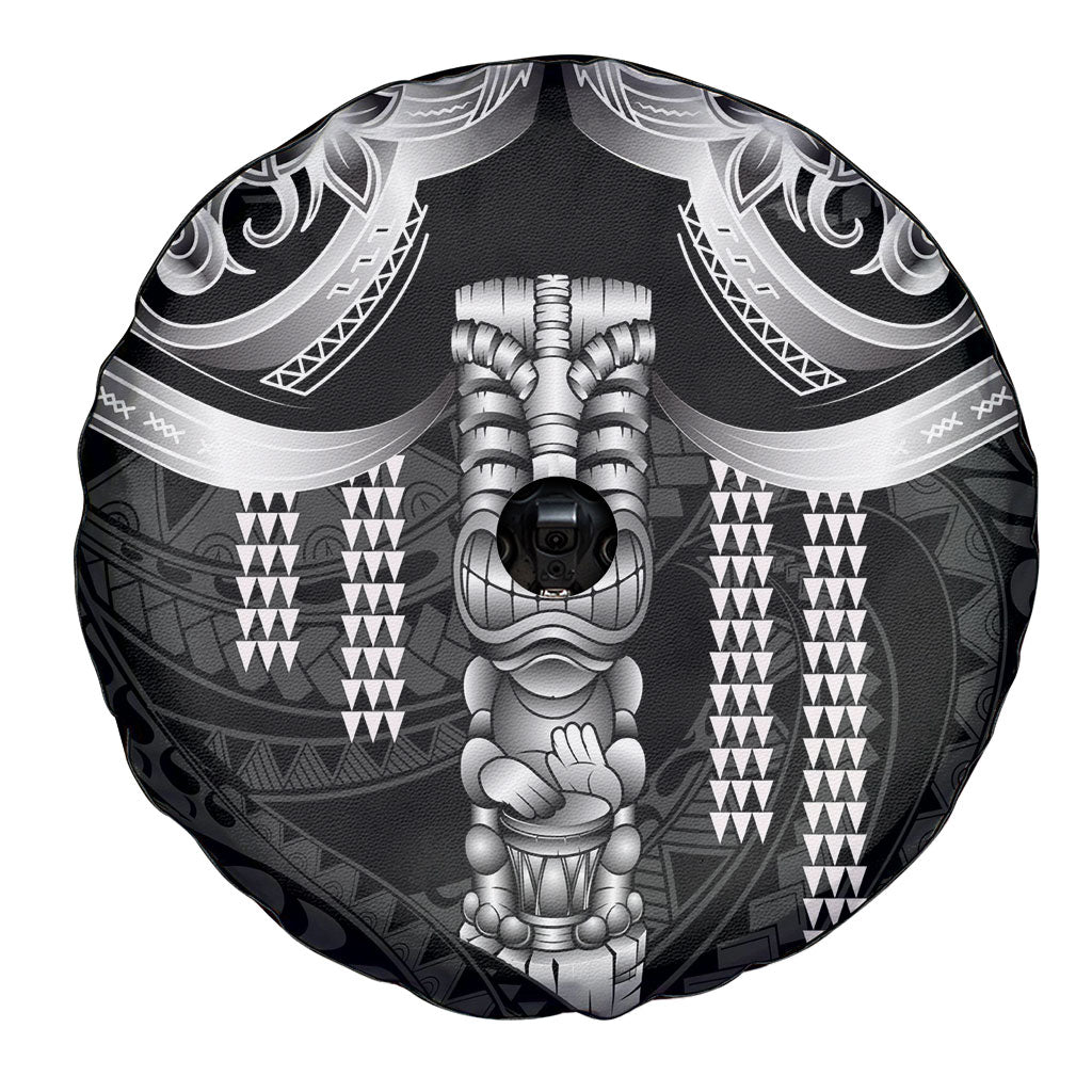 Tiki Drum Hawaii Spare Tire Cover Hawaiian Kakau Tattoo Style