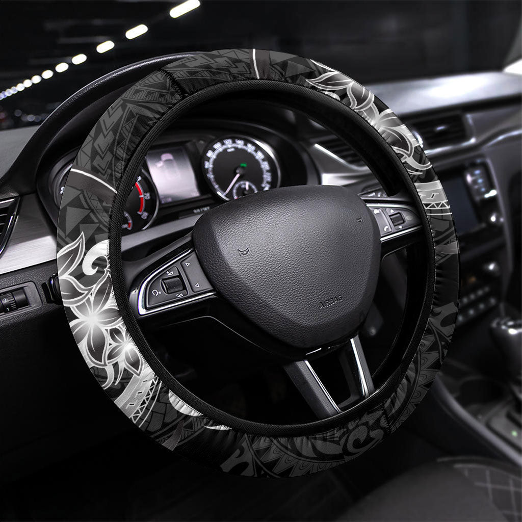 Tiki Drum Hawaii Steering Wheel Cover Hawaiian Kakau Tattoo Style