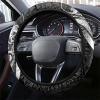 Tiki Drum Hawaii Steering Wheel Cover Hawaiian Kakau Tattoo Style
