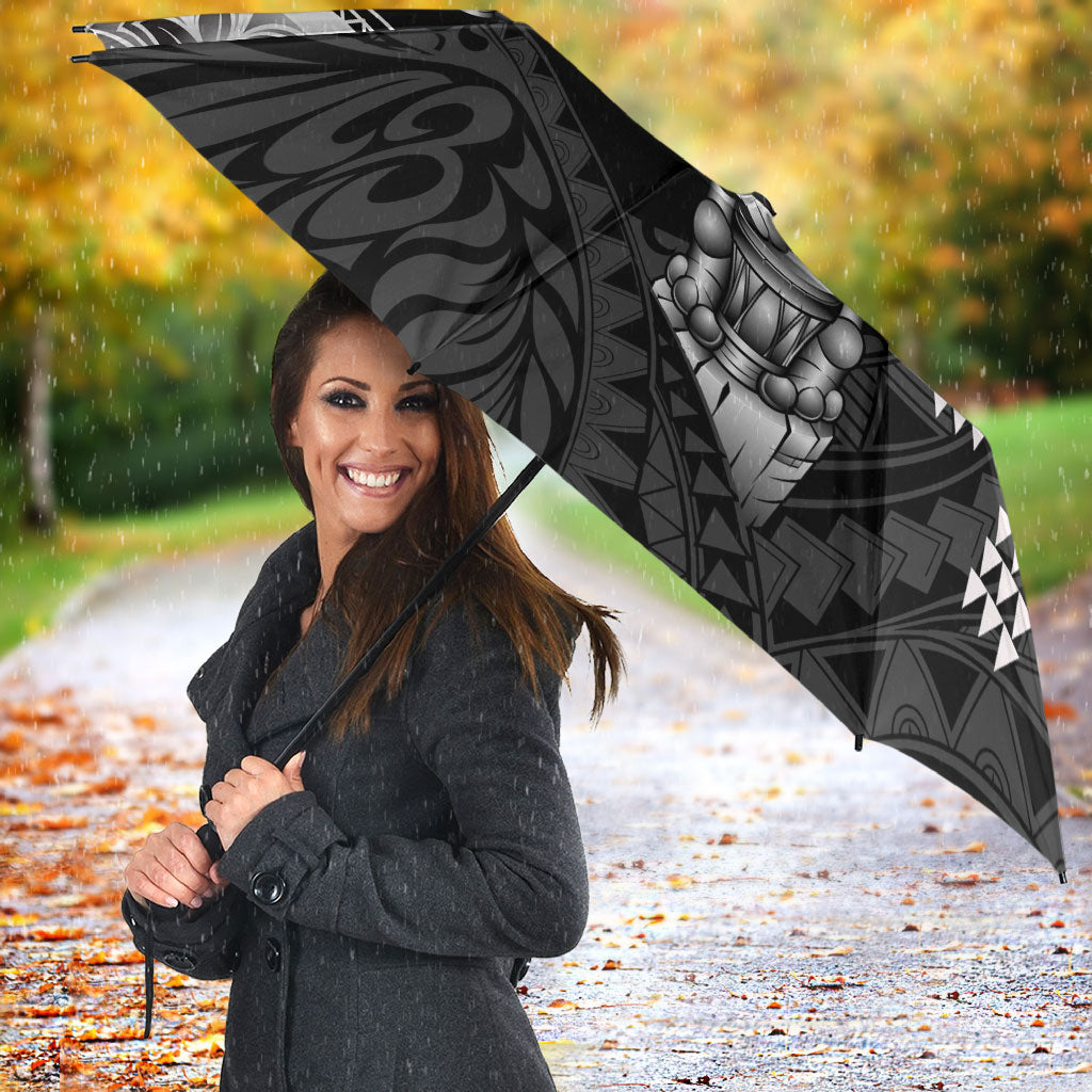 Tiki Drum Hawaii Umbrella Hawaiian Kakau Tattoo Style
