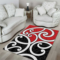 New Zealand Area Rug Maori Koru Tino Rangatiratanga Color LT14 - Polynesian Pride