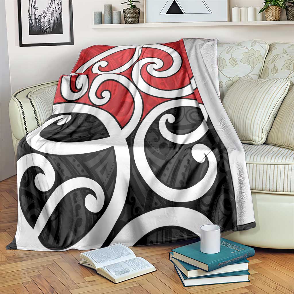 New Zealand Blanket Maori Koru Tino Rangatiratanga Color - Polynesian Pride