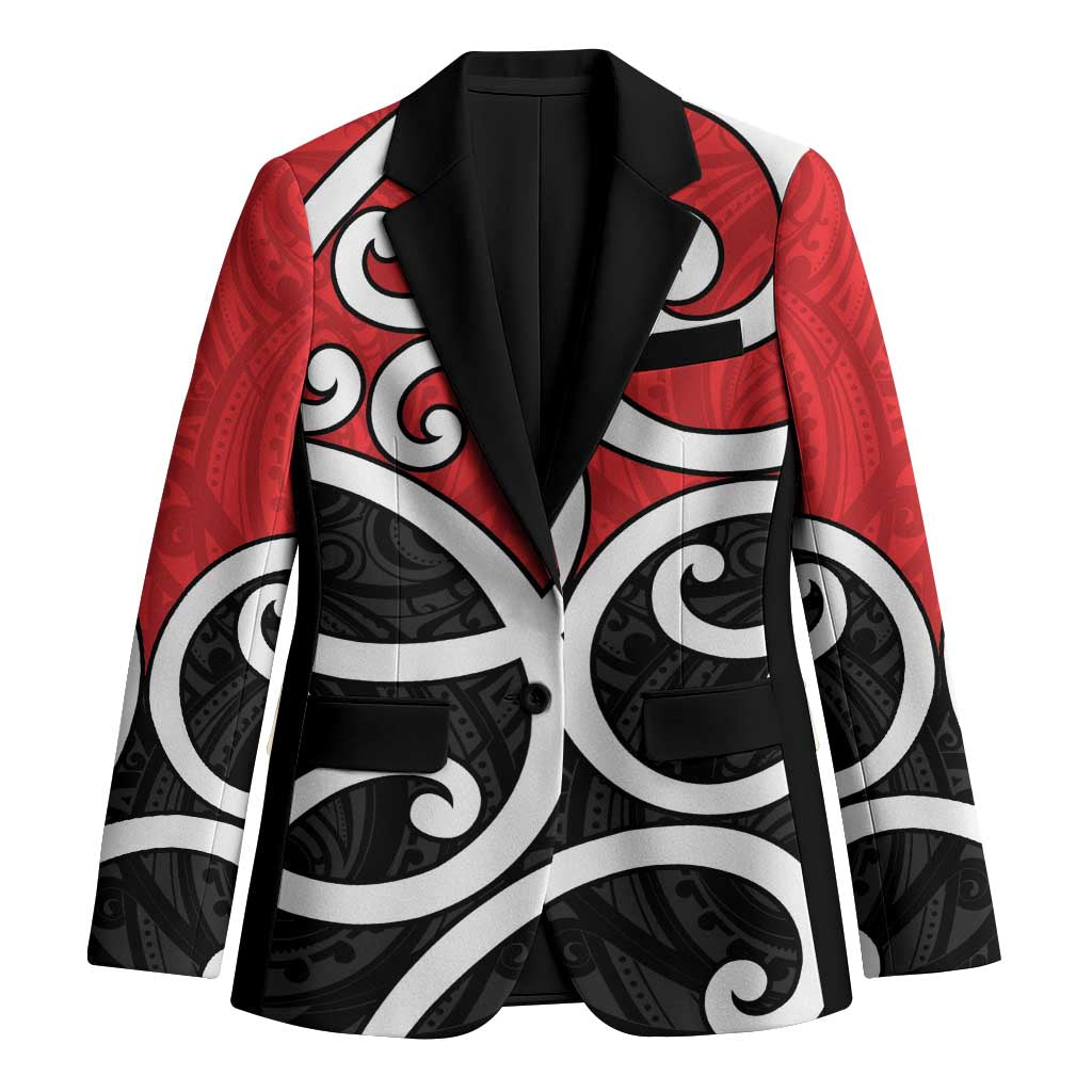 New Zealand Blazer Maori Koru Tino Rangatiratanga Color LT14 Unisex Red - Polynesian Pride