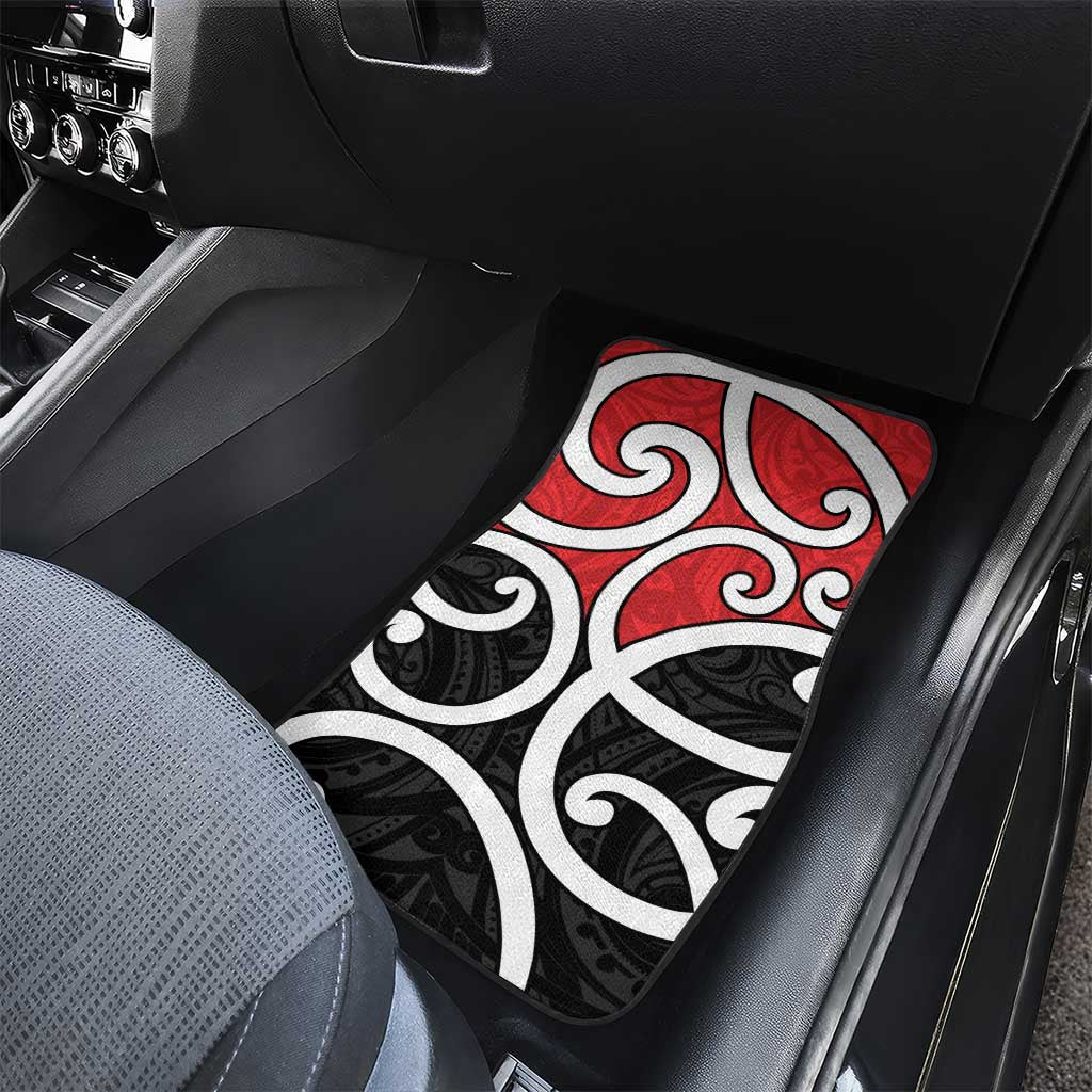 New Zealand Car Mats Maori Koru Tino Rangatiratanga Color LT14 - Polynesian Pride