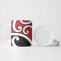 New Zealand Ceramic Mug Maori Koru Tino Rangatiratanga Color - Polynesian Pride