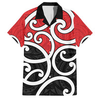 New Zealand Family Matching Off Shoulder Short Dress and Hawaiian Shirt Maori Koru Tino Rangatiratanga Color - Polynesian Pride