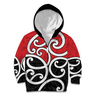 New Zealand Kid Hoodie Maori Koru Tino Rangatiratanga Color - Polynesian Pride