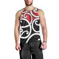 New Zealand Men Tank Top Maori Koru Tino Rangatiratanga Color - Polynesian Pride