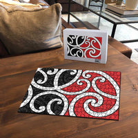 New Zealand Puzzle Maori Koru Tino Rangatiratanga Color - Polynesian Pride