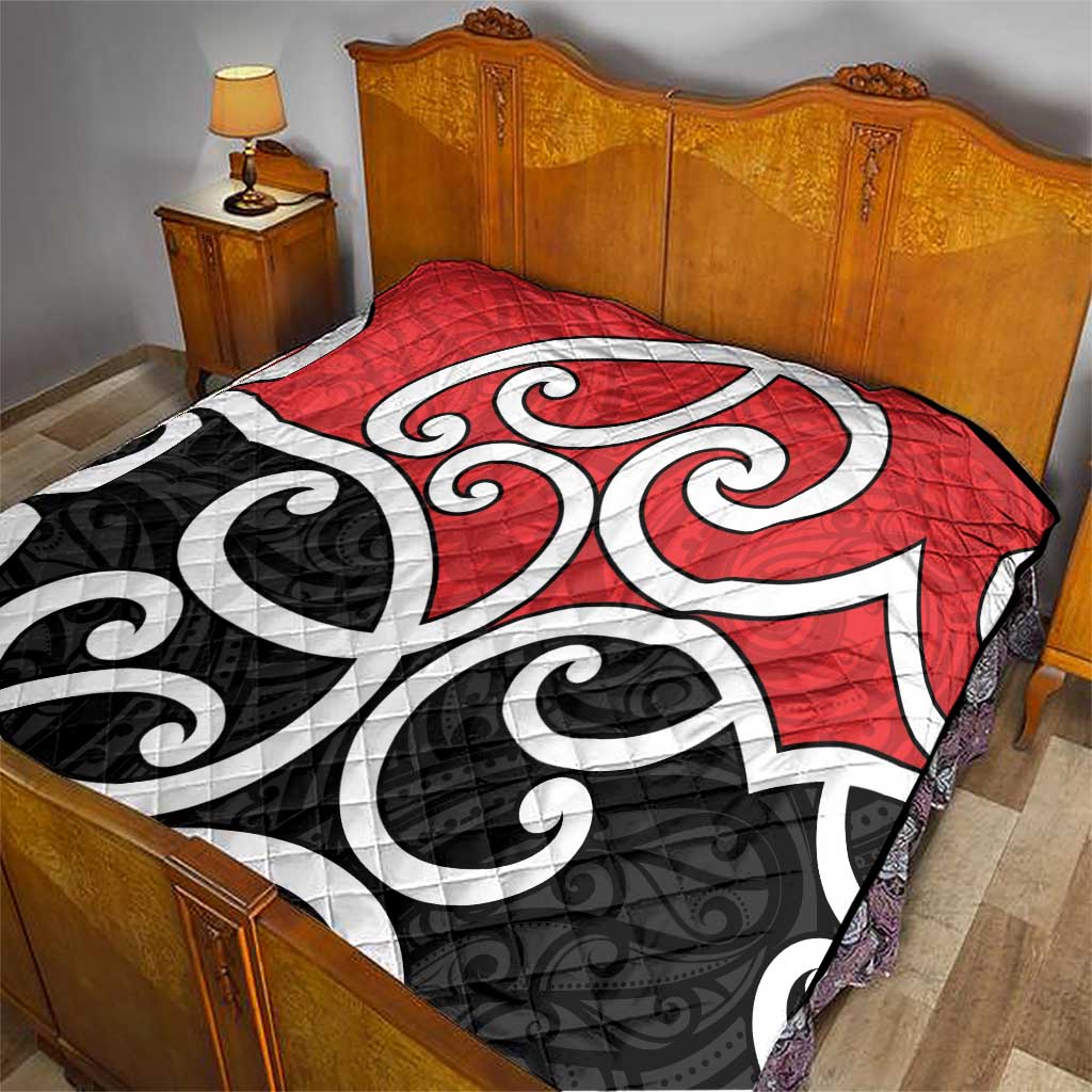 New Zealand Quilt Maori Koru Tino Rangatiratanga Color - Polynesian Pride