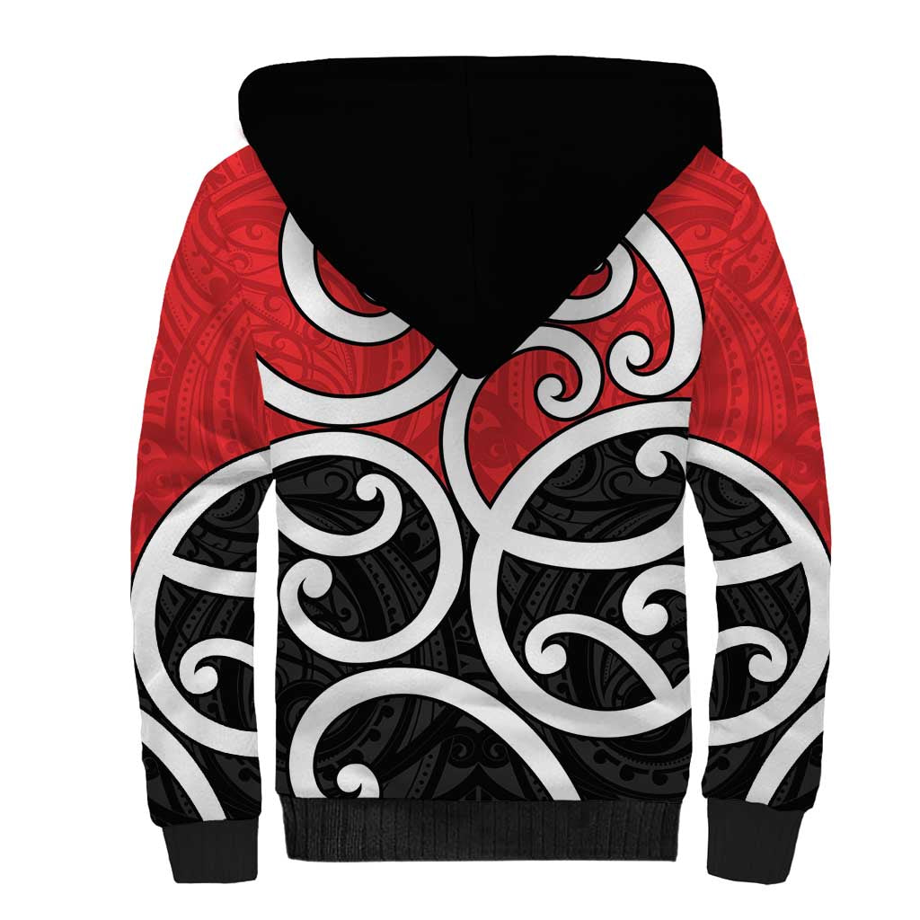 New Zealand Sherpa Hoodie Maori Koru Tino Rangatiratanga Color LT14 - Polynesian Pride