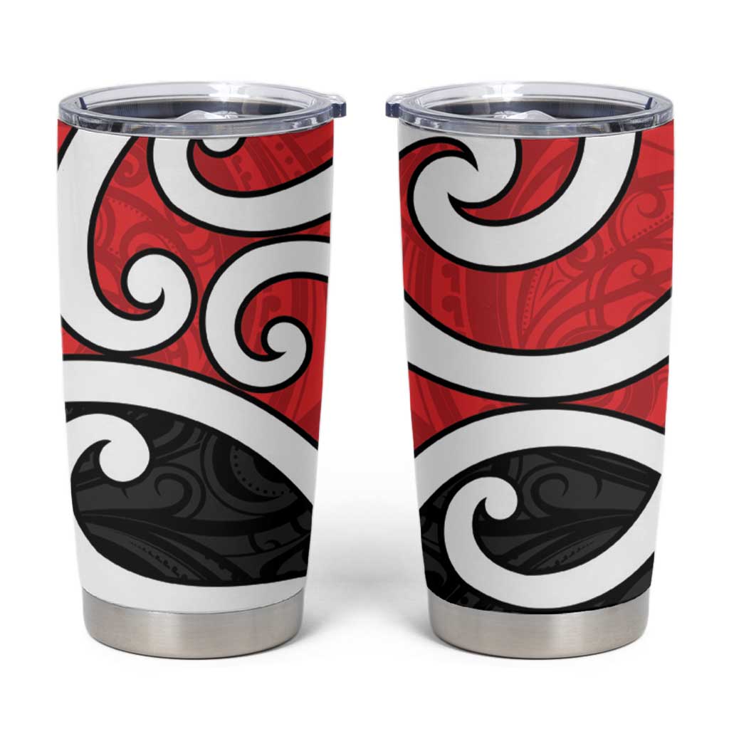 New Zealand Tumbler Cup Maori Koru Tino Rangatiratanga Color - Polynesian Pride
