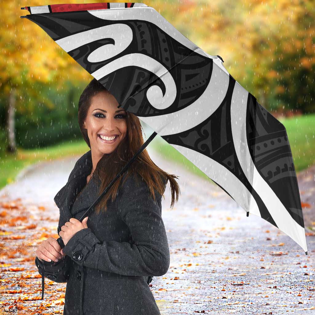 New Zealand Umbrella Maori Koru Tino Rangatiratanga Color - Polynesian Pride