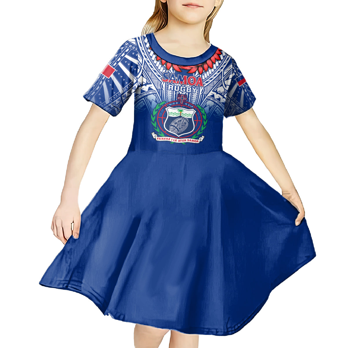 samoa-rugby-kid-short-sleeve-dress-2023-go-manu-samoa-with-ula-fala-style