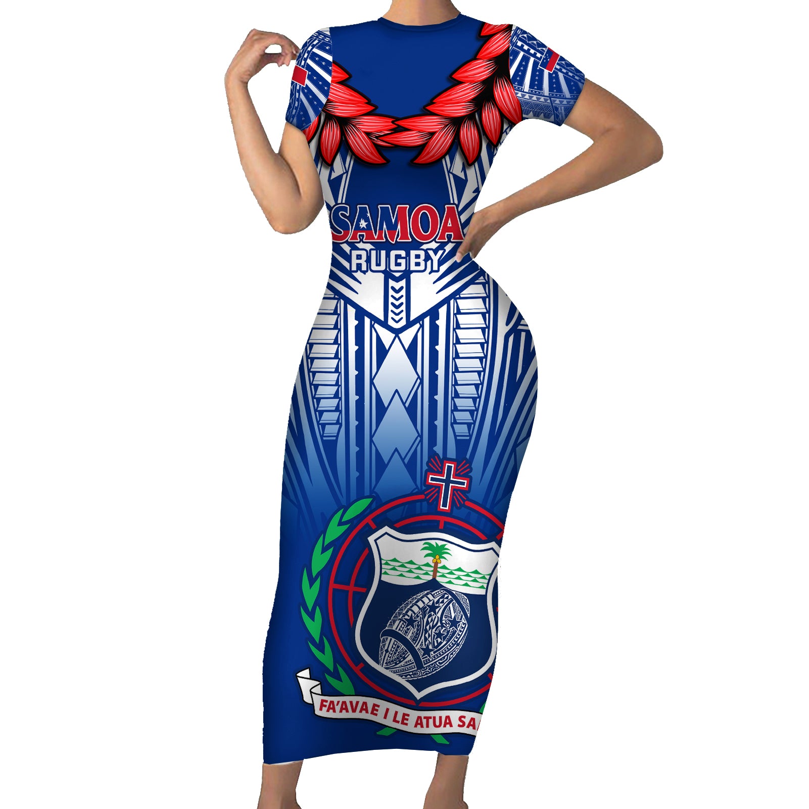 samoa-rugby-short-sleeve-bodycon-dress-2023-go-manu-samoa-with-ula-fala-style