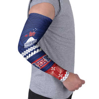 Personalised FAST Samoa Siapo Arm Sleeves Teuila Flowers Samoan Pattern - Polynesian Pride